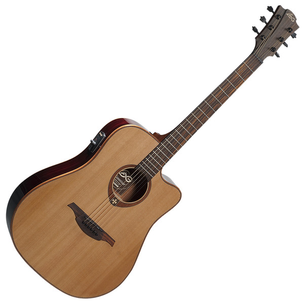 LAG T100DCE Electro-Acoustic Guitar, Natural