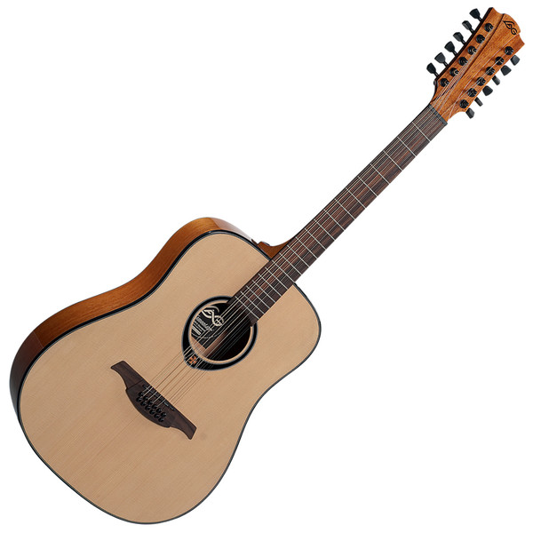 LAG T66D12 12-String Acoustic Guitar, Natural