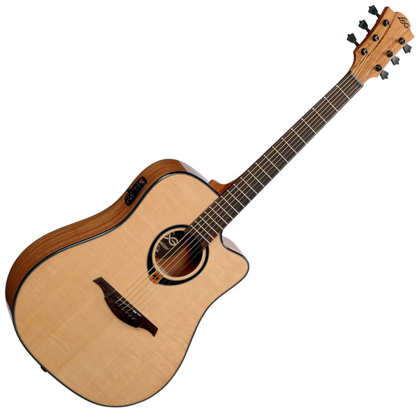 LAG T80DCE Electro-Acoustic Guitar, Natural