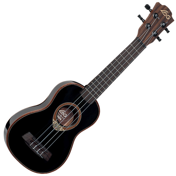 LAG U100C Ukulele, Black