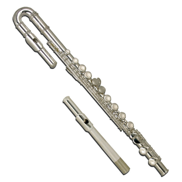 Elkhart Closed Hole - Silver Plated Flute-Split E with curved head 