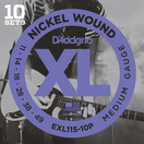 D'Addario EXL115-10P Electric Strings 10 Pack