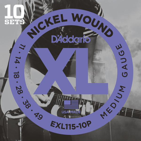 DAddario EXL115 Electric Strings 3 pack, with Balanced Tension Set
