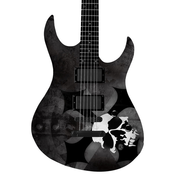 DISC Washburn EVIL4 XM Series Electric Guitar, Black at Gear4music