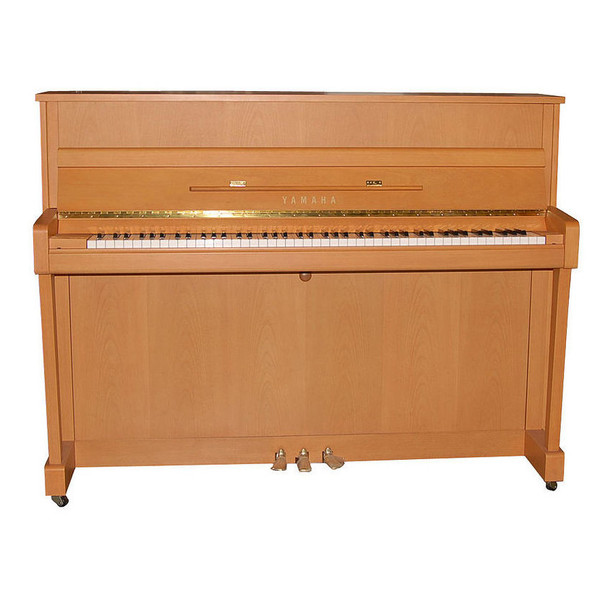 Yamaha B2 Upright Acoustic Piano, Natural Beech Satin