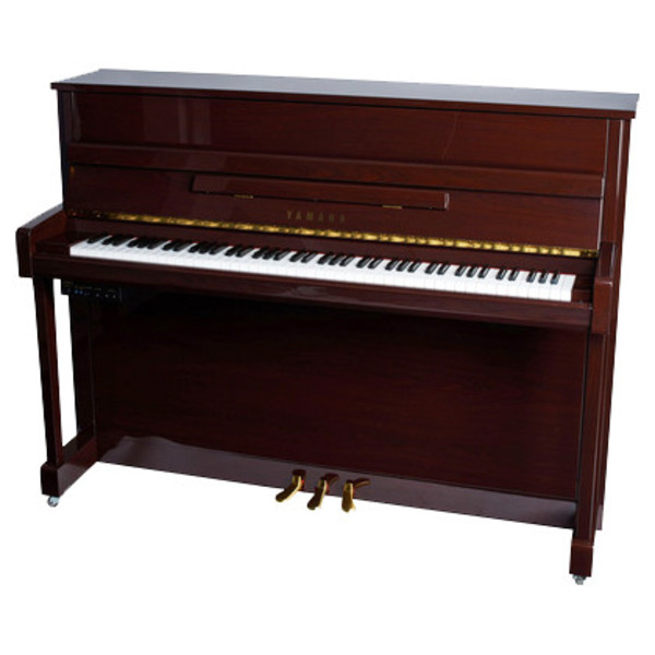 Yamaha B2 Upright Acoustic Piano, Simulated Mahogany Polyester