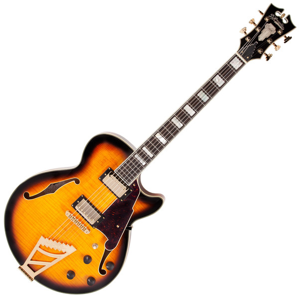 D'Angelico EXSS Semi-Hollow Body Electric Guitar, Vintage Sunburst