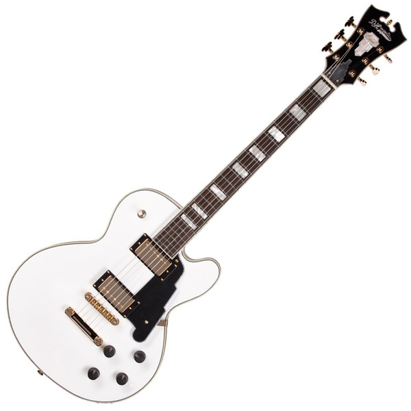 D'Angelico EXSD Solid Body Electric Guitar, White