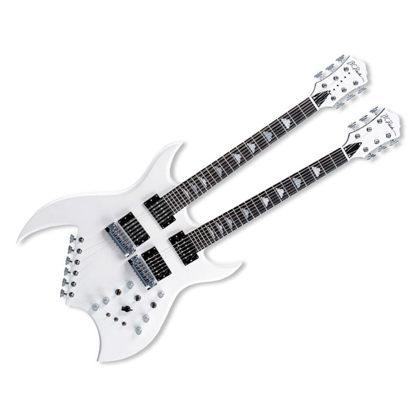 BC Rich Bich Double Neck P.White W/Case