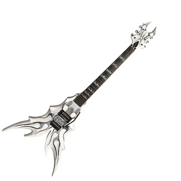 BC Rich Draco Ghost Flame