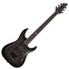 Schecter Hellraiser Hybrid C-1 FR Electric Guitar, Tran Black Burst