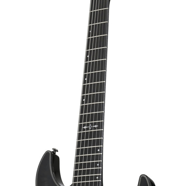 Schecter Hellraiser Hybrid C-7 7 String Electric Guitar, Trans Black