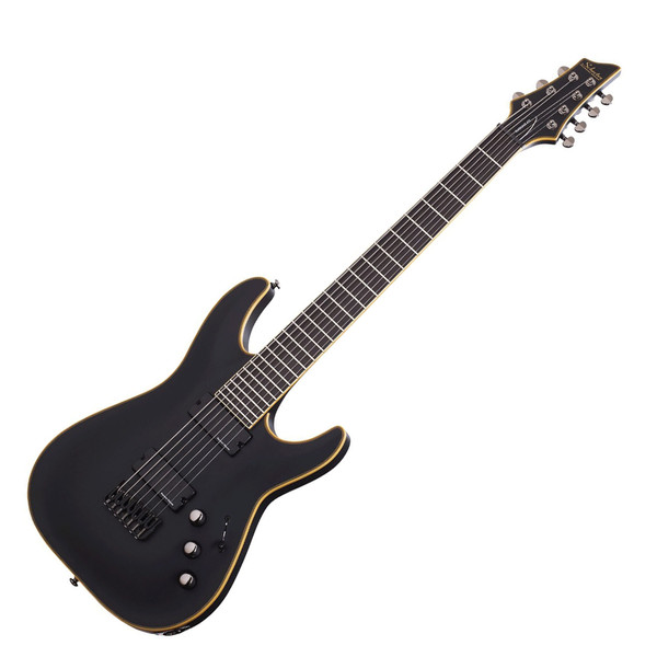 Schecter Blackjack ATX C-7 7 String Electric Guitar, Aged Black Satin