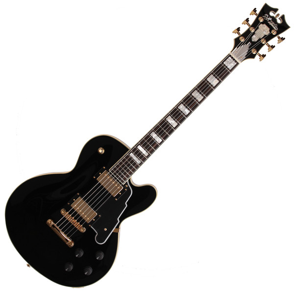 D'Angelico EXSD Solid Body Electric Guitar, Black