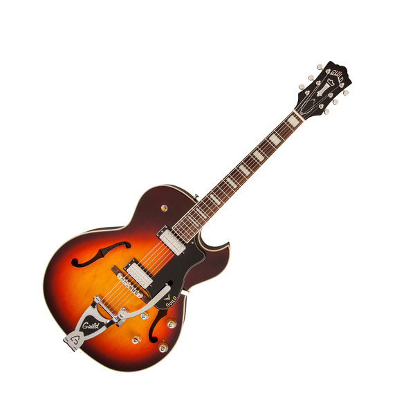 Guild Newark St CE-100D Capri with Bigsby, Antique Burst