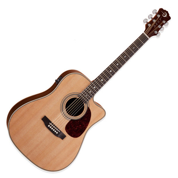 Luna Americana Classic Cutaway Electro Acoustic Guitar, Natural