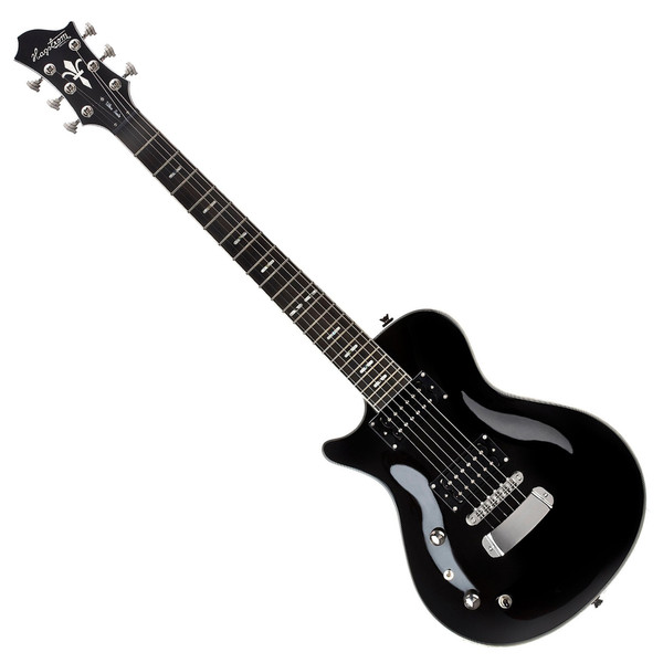 Hagstrom Ultra Swede Left-Handed Guitar, Black Gloss