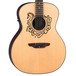 Luna Celtic Horse Grand Concert Electro Acoustic Guitar, Natural