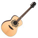 Luna Celtic Swan Grand Concert Electro Acoustic Guitar, Natural