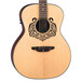 Luna Celtic Swan Grand Concert Electro Acoustic Guitar, Natural