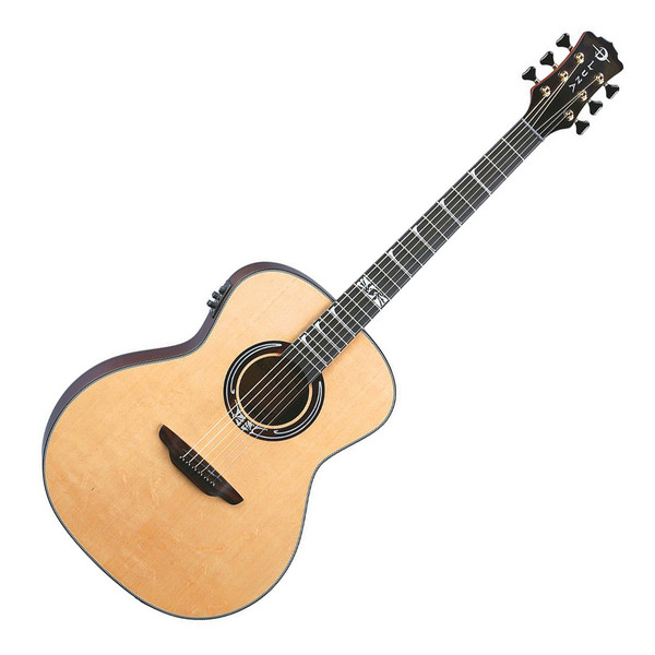 Luna Art Nouveau inspired Electro Acoustic Guitar, Natural
