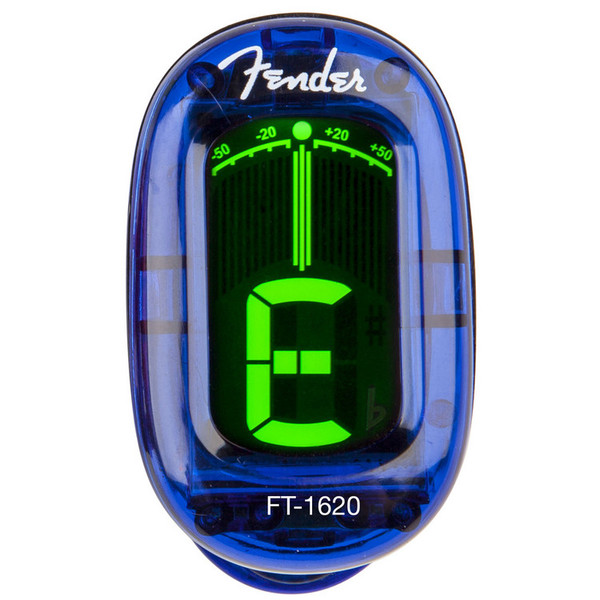 Fender FT-1620 California Series Clip-On Tuner, Lake Placid Blue