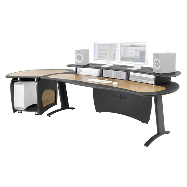 AKA Design ProEdit Studio Desk + 12U Rack, Jointer Kit & LH Worktop