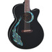 Luna Fauna Koi Folk Electro Acoustic Guitar, Abalone Koi on black