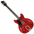 Hagstrom Viking Left Handed, Wild Cherry Transparent