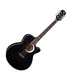 Luna Fauna Eclipse Electro Acoustic Guitar, Trans Black