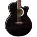 Luna Fauna Eclipse Electro Acoustic Guitar, Trans Black