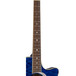 Luna Fauna Eclipse Grand Concert Electro Acoustic Guitar, Trans Blue