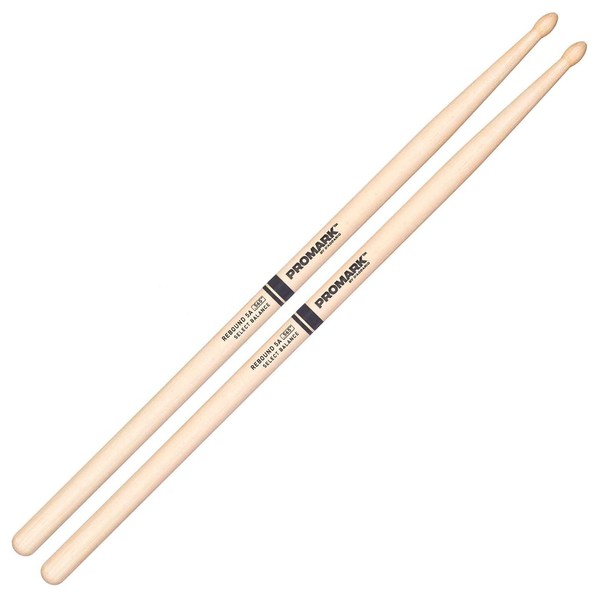 ProMark Hickory 5A Rebound Balance Tear Drop Tip Drumsticks, .565''