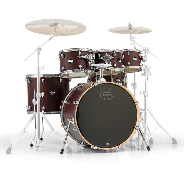 Mapex Mars 22'' Special Edition Rock 6 Piece Shell Pack, Bloodwood