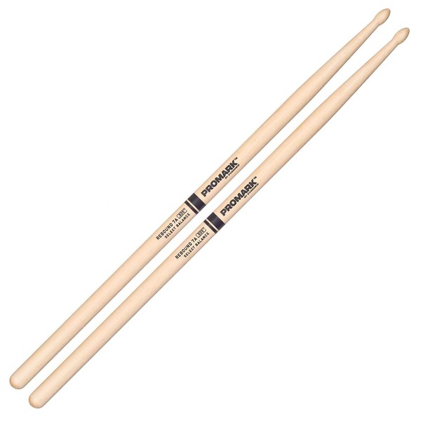 ProMark Hickory 7A Rebound Balance Tear Drop Tip Drumsticks, .535''