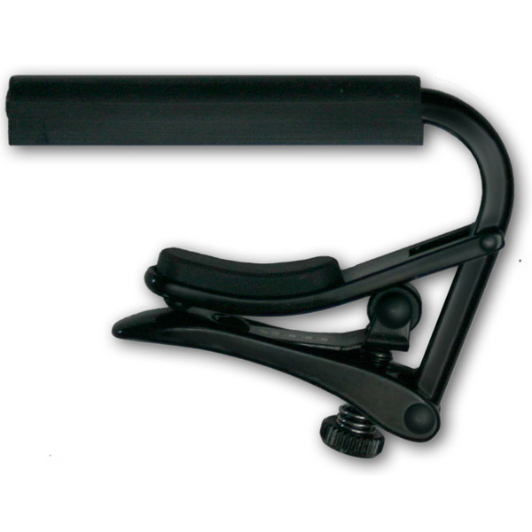Shubb C2K Capo Noir Nylon String Guitar Capo, Black Chrome