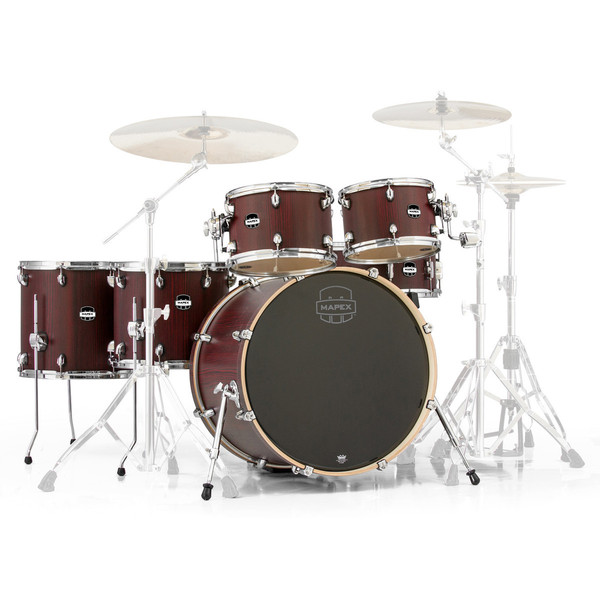 Mapex Mars 22'' Special Edition Fusion 6 Piece Shell Pack, Bloodwood