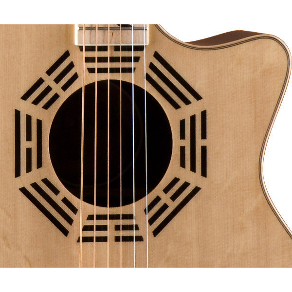 DISC Luna Oracle Zen Grand Concert Electro Acoustic Guitar at