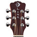 Luna Gypsy Muse Parlor Acoustic Guitar with Built In Tuner