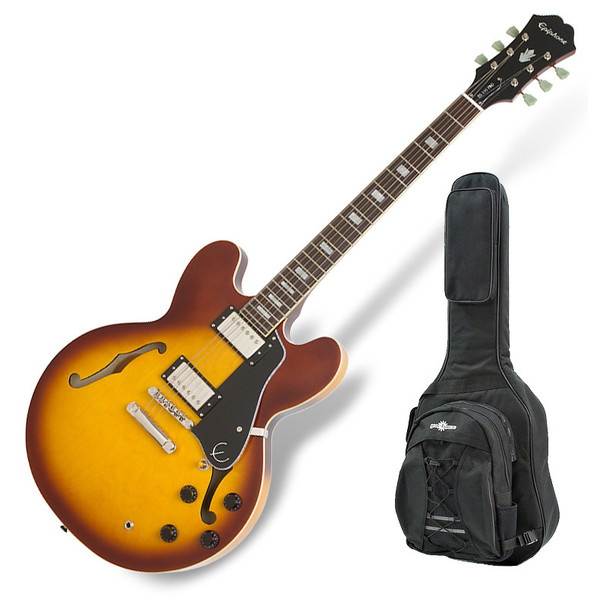 Epiphone Limited Edition ES-335 Pro, Iced Tea with Gig Bag