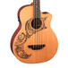 Luna Tattoo Electro Acoustic Bass, Cedar