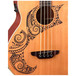 Luna Tattoo Electro Acoustic Bass, Cedar