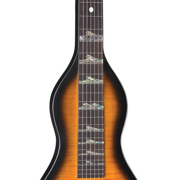 Luna Hawaiian Electric Lap Steel Guitar, Mahogany Weissenborn