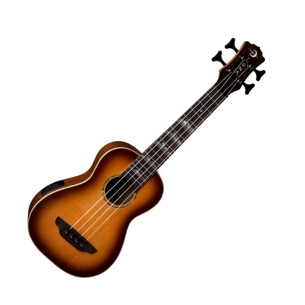 Luna Baritone Electro Acoustic Ukulele Bass, High Tide Tobacco Burst