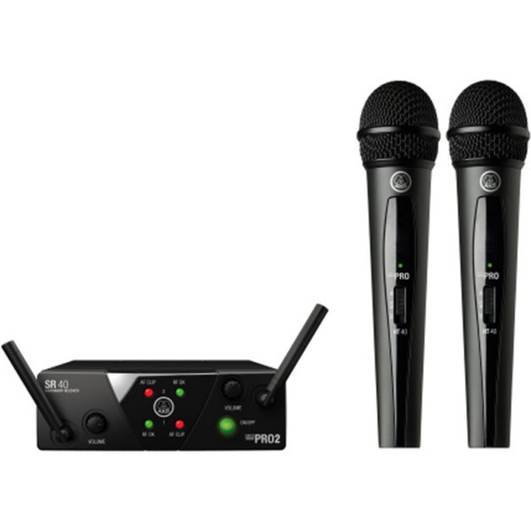 AKG WMS 40 Mini Dual Wireless Vocal Microphone System