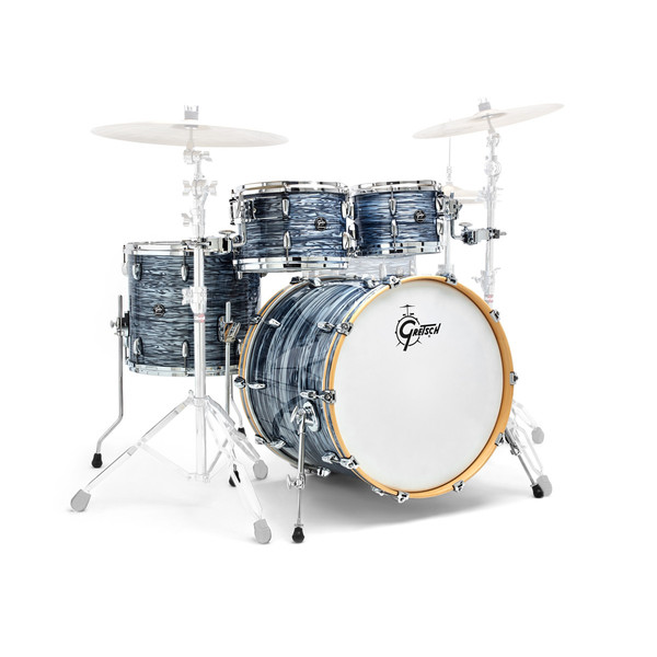 Gretsch Drums Renown Maple 22'' 4 Pc Euro Shells, Silver Oyster Pearl