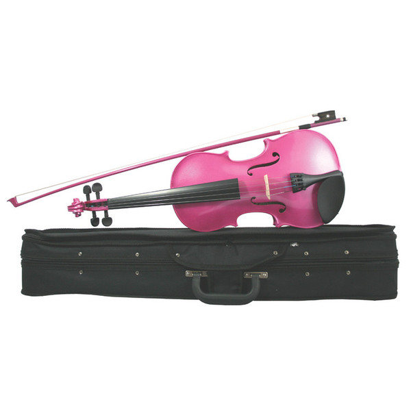 Rainbow Fantasia Coloured Violin Outfit Size 3/4 Pink