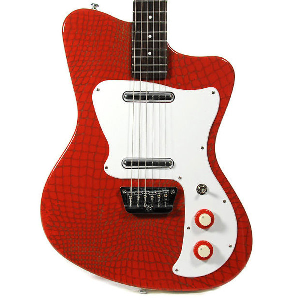 Danelectro 67 Heaven Guitar, Alligator Red 2