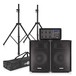 300W SubZero PA System with FX Mixer, Speakers and Stands