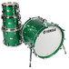 Yamaha Absolute Hybrid Maple Shells, Green Sparkle + FREE Audix Mics